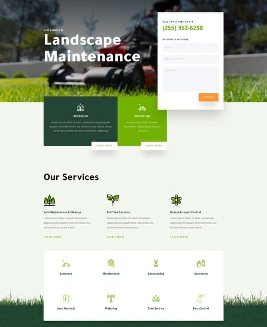 landscape theme design
