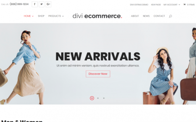 Divi eCommerce Example Websites