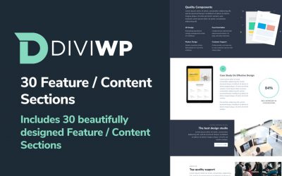 DiviWP Feature or Content Sections Layout Review