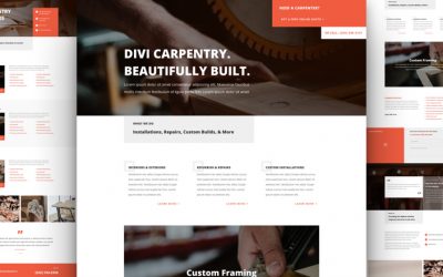 Example Wood Product Website Powered by Divi