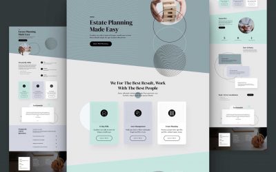 Get a Free Estate Planning Layout for Divi Theme