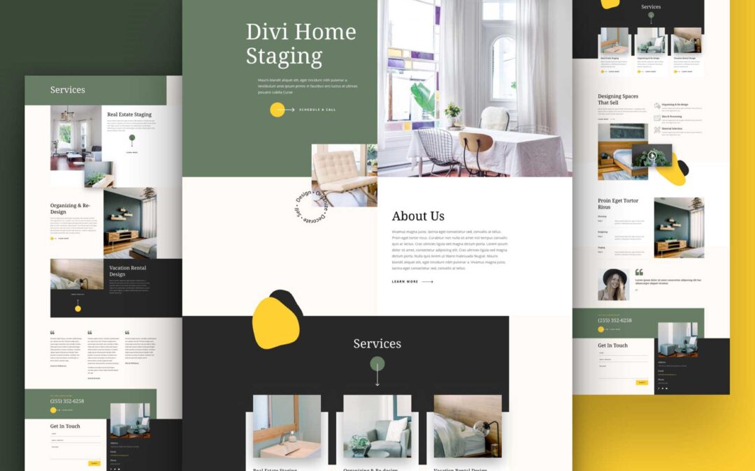 Download FREE Divi Home Staging Layout
