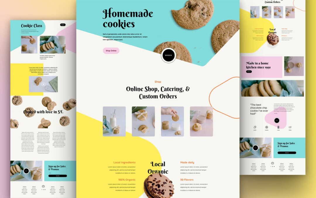 Download Free Divi Homemade Cookies Layout Pack