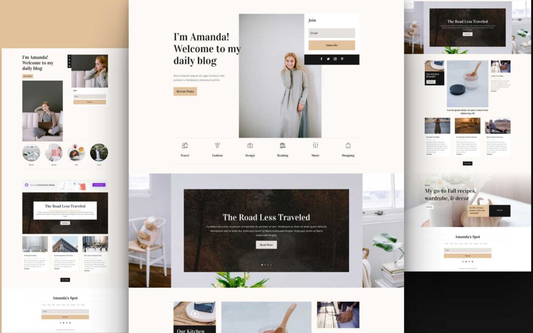 Download Divi Blogger Layout Pack for Free