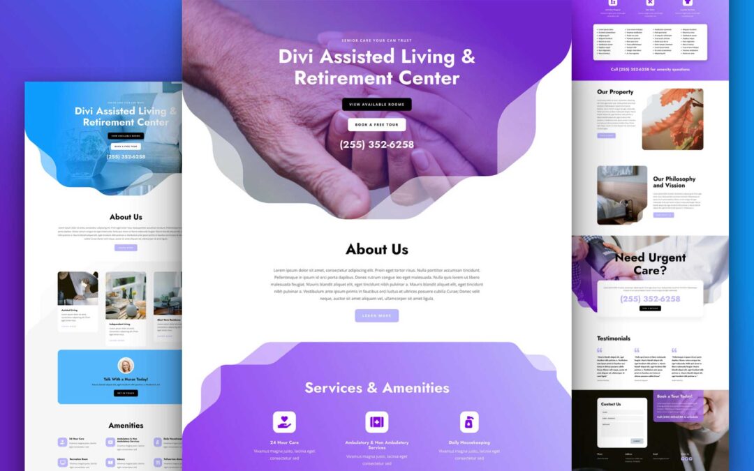 Create a Nursing Home Service Website using Divi