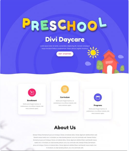 Create Daycare Website Using Day Care Divi Layouts