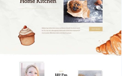 Divi Home Baker Layout Pack For Home Bakery Website